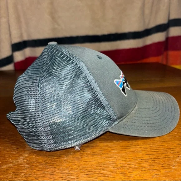 Patagonia Gray and Blue Fish Logo Hat - Picture 4 of 7